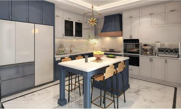 Từng món đồ trang trí trong khu bếp đều "xịn xò" và tinh tế. Ảnh: FBNV