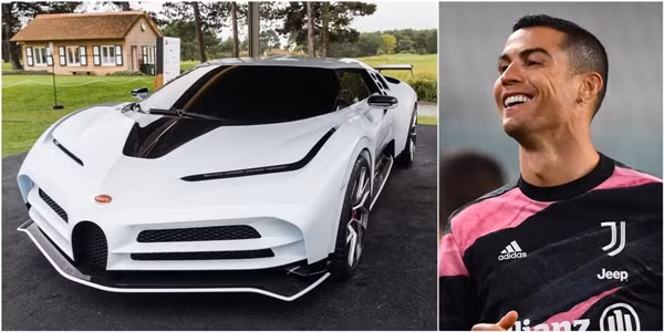 Bộ sưu tập siêu xe của Ronaldo còn có những chiếc xe khác như Bugatti Chiron (2,5 triệu euro), Bugatti Veyron (1,6 triệu euro) và Ferrari F12 TDF (1 triệu euro). Ảnh: The Sun