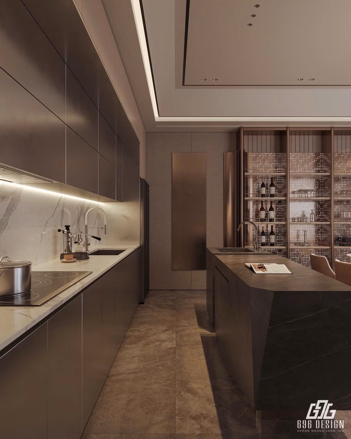 Nhà sử dụng gam màu kem ấm chủ đạo, mang lại cảm giác nhẹ nhàng, thanh lịch. Ảnh: FB Đoàn Văn Hậu