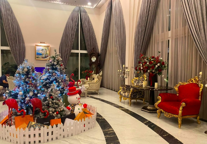 Điểm nhấn là khu đại sảnh có sức chứa tới 200 người. Ảnh: FB Giáng My