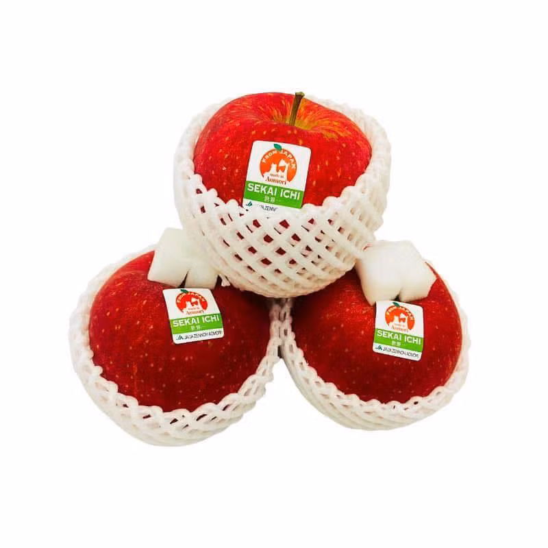 Táo Sekai Ichi giòn, ngọt nhẹ và hương thơm tự nhiên. Kết cấu táo chắc và mọng nước. Ảnh: Kleverfruits