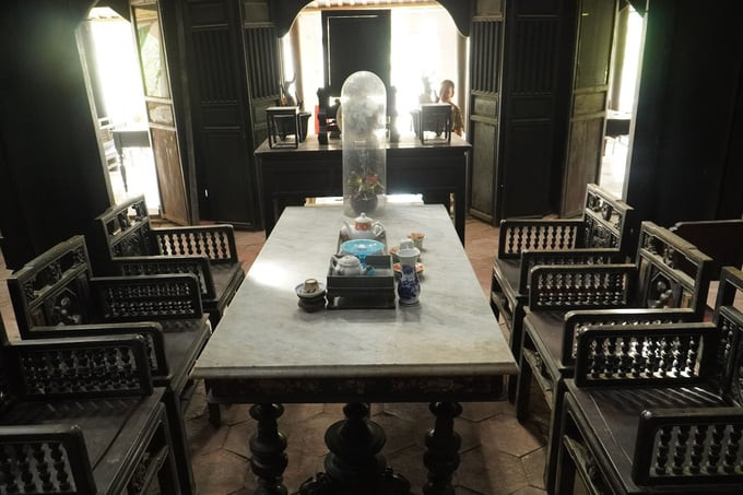 Điểm đặc biệt của ngôi nhà là sự kết hợp hài hòa giữa kiến trúc truyền thống và hiện đại. Ảnh: Báo Ấp Bắc