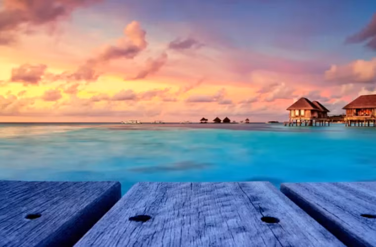 Maldives nổi tiếng với bãi biển tuyệt đẹp, các rạn san hô đầy màu sắc cũng như các loài động vật biển phong phú.