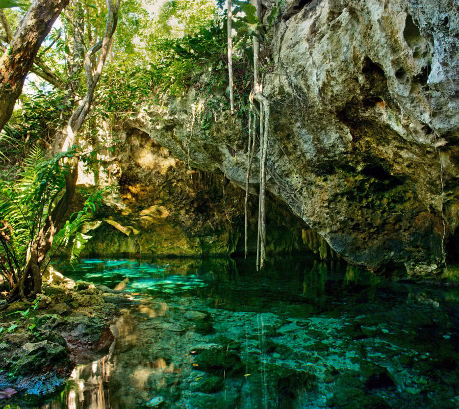 Cenote (còn gọi là Hố thần tiên) nằm trên bán đảo Yucatan, phía Nam khu resort Cancun ở Mexico, là một trong những điểm đến hấp dẫn nhất hành tinh.