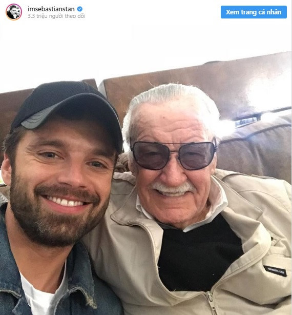 “Chiến binh Mùa đông” Sebastian Stan sử dụng mạng Instagram với hình ảnh từng chụp chung cùng Stan Lee, kèm theo thông điệp: “Cảm ơn một huyền thoại. Chúng tôi sẽ rất nhớ ông. Tôi sẽ không thể có ngày hôm nay nếu không có ông”.