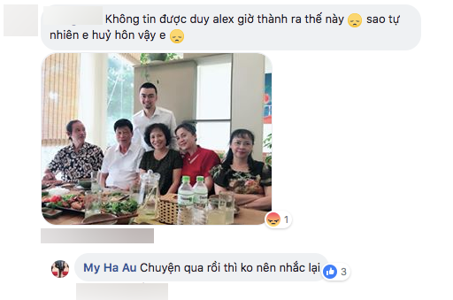 Ngoài ra, trong khi trò chuyện với người thân, Hà My cũng bộc bạch về việc cả hai kết thúc mối quan hệ khi đã chuẩn bị mọi thứ cho ngày trọng đại theo kế hoạch.