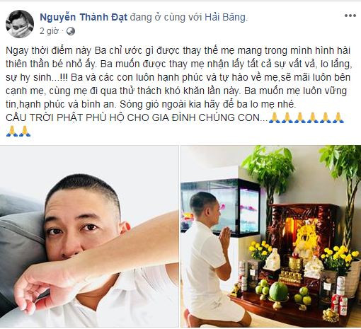 Vo vua sinh mo da mang thai, Thanh Dat xuong toc cau binh an-Hinh-2