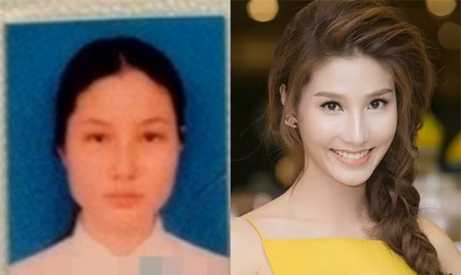 Diễm My 9X mang nét đẹp của sống mũi cao nên ảnh thẻ không hề kém sắc.