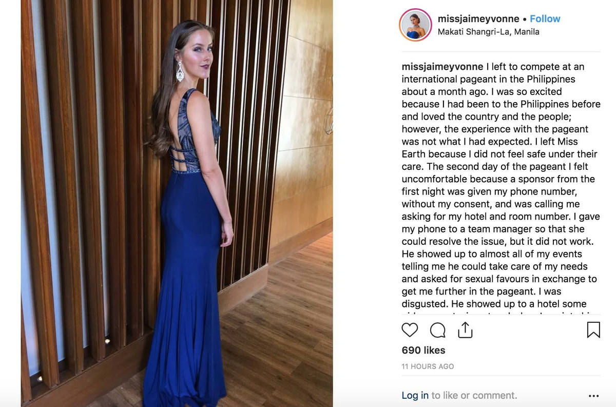 Thi sinh to bi quay roi tinh duc khi thi Hoa hau Trai dat