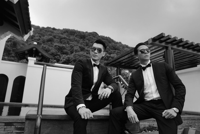 Dương Hoàng Anh còn chia sẻ ảnh chụp cùng chú rể Trương Nam Thành tại resort.