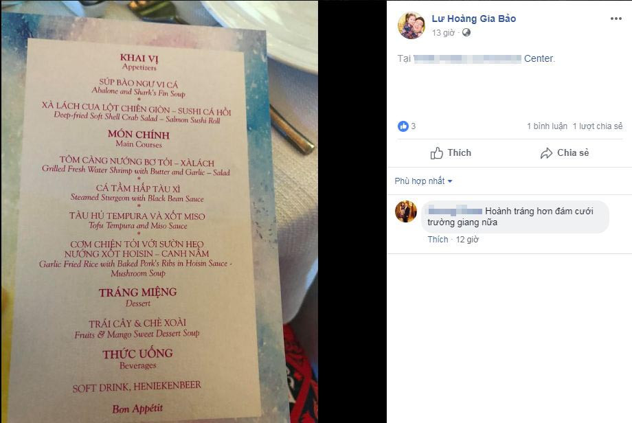 Thuc don tiec sinh nhat Dam Vinh Hung toan 