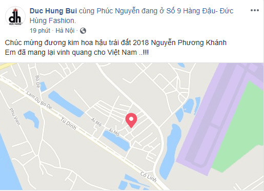 NTK Đức Hùng chúc mừng Nguyễn Phương Khánh đã mang về vinh quang cho Việt Nam.