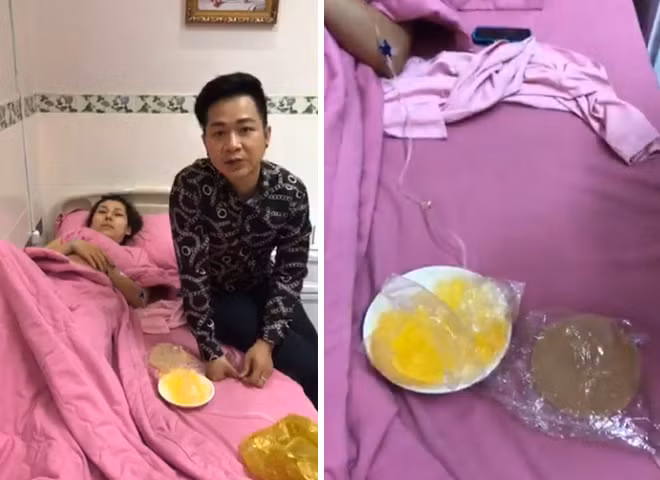 Ca si Ivy Tran bi no tui nguc tren may bay gio ra sao?