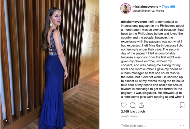 Thi sinh to bi quay roi tinh duc, BTC Miss Earth 2018 noi gi?