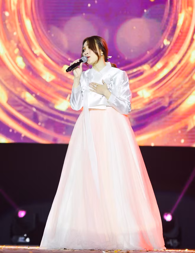 Được biết, để chuẩn bị cho đêm diễn này, Mỹ Tâm đã chuẩn bị 5 bộ trang phục được đặt riêng từ nhà thiết kế nổi tiếng. Đáng chú ý nhất trong đó là bộ áo dài Hanbok – trang phục truyền thống của người Hàn Quốc, cô thậm chí còn hát hai ca khúc “Dường như ta đã”, “Người hãy quên em đi” bằng tiếng Hàn để cảm ơn các khán giả ở xứ sở kim chi đã ủng hộ mình.