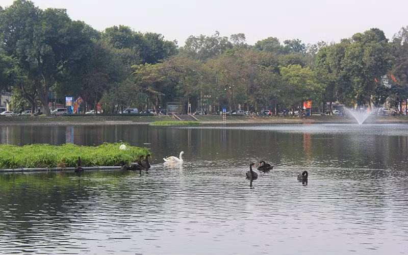 Ha Noi noi ve chu truong mo pho di bo khu Cong vien Thong nhat va ho Thien Quang