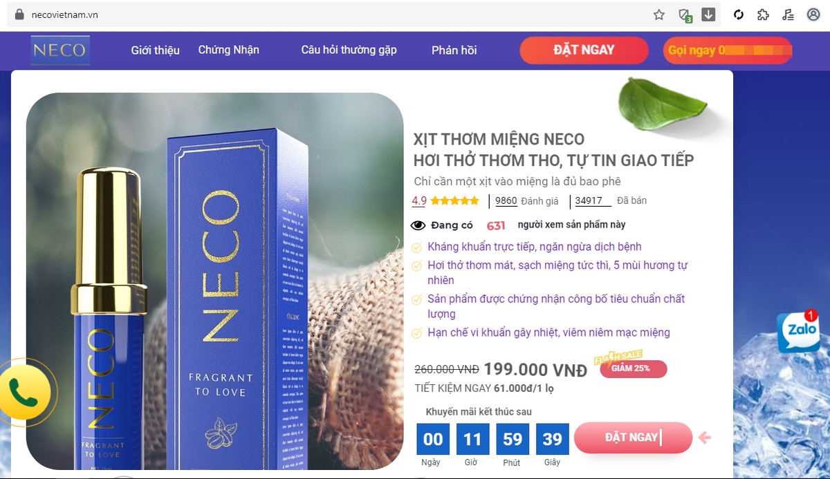 San pham xit mieng va Cot Thien Ngoc NECO quang cao “no” nhu than duoc?-Hinh-7