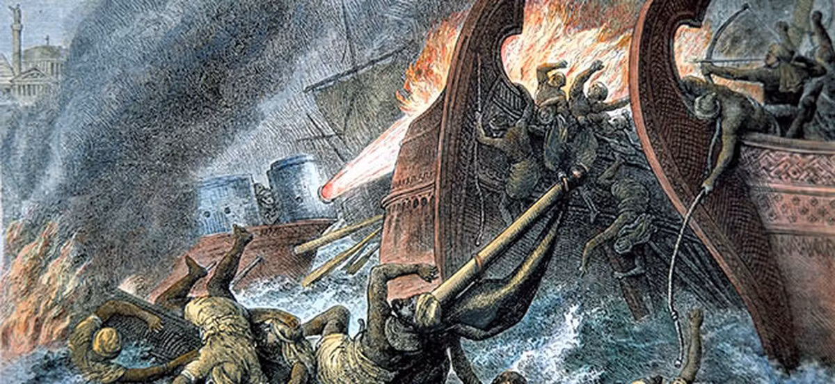 Nhờ đó, đế chế Đông La Mã đã chế tạo ra được nhiều ngọn lửa Hy Lạp giúp đánh bại kẻ thù. Vũ khí này được mô tả có sức hủy diệt kinh hoàng trong một tài liệu có từ giữa thế kỷ 8: "Các con tàu ném ra ngọn lửa dạng chất lỏng từ mọi phía, gồm mũi tàu, đuôi tàu và 2 bên. Những thuyền viên bị ngọn lửa thiêu đốt, không còn cách nào khác ngoài nhảy xuống biển. Những kẻ mặc giáp thì chết đuối, còn những người biết bơi thì bỏng nặng".