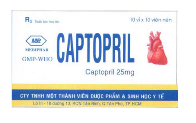 Thuoc Captopril cua Cty CP Duoc pham va Sinh hoc Y te kem chat luong?