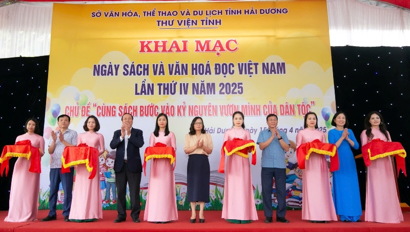 Hai Duong: Khai mac Ngay sach va Van hoa doc Viet Nam lan 4