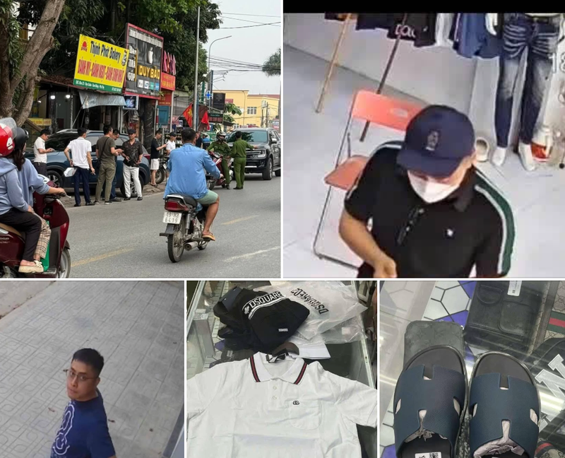 Hình ảnh Khánh khi mua quần áo ở Phú Thọ