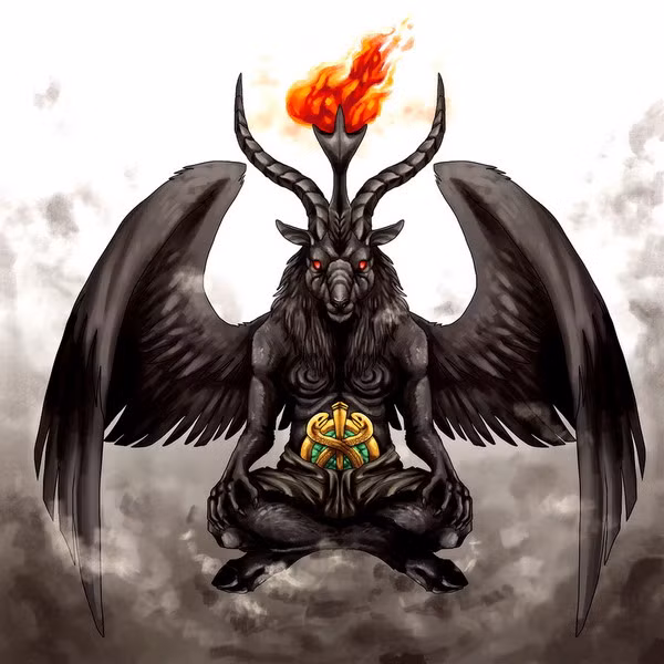 Các nhà thần học của Giáo hội đã thuyết phục mọi người rằng Baphomet trên thực tế là hiện thân của quỷ Satan, với cặp sừng nhọn, nhằm gây sức ép kết tội các hiệp sĩ, khiến họ phải giao nộp ra những tài liệu mật mà mình đang bảo vệ.