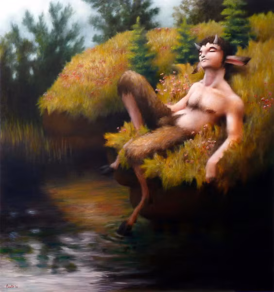 Fauns có nhiều điểm tương đồng với Satyr, một vị thần nửa người nửa dê khác trong thần thoại La Mã. Nhưng có những điểm đặc trưng để phân biệt hai sinh vật này.