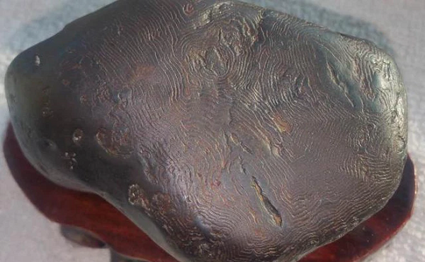 Năm 1972, cha của ông Thạch Hữu Sơn Lộc ở Thanh Hải, Trung Quốc đã tình cờ tìm thấy một viên đá có nhiều hoa văn kỳ lạ tựa như vân tay người trong lúc làm việc ở hồ muối Chaka.