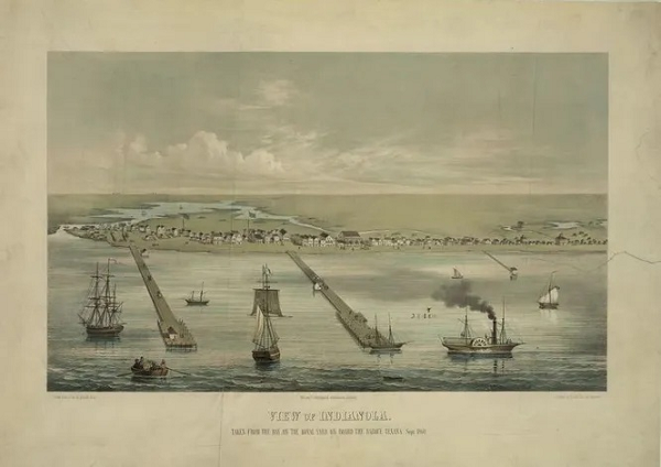 Năm 1875, một cơn bão khác, khủng khiếp hơn nhiều so với “người kế nhiệm” của nó ở Greensburg, đã phá hủy các tòa nhà của thành phố Indianola, Texas, Mỹ và cướp đi sinh mạng hàng trăm người.