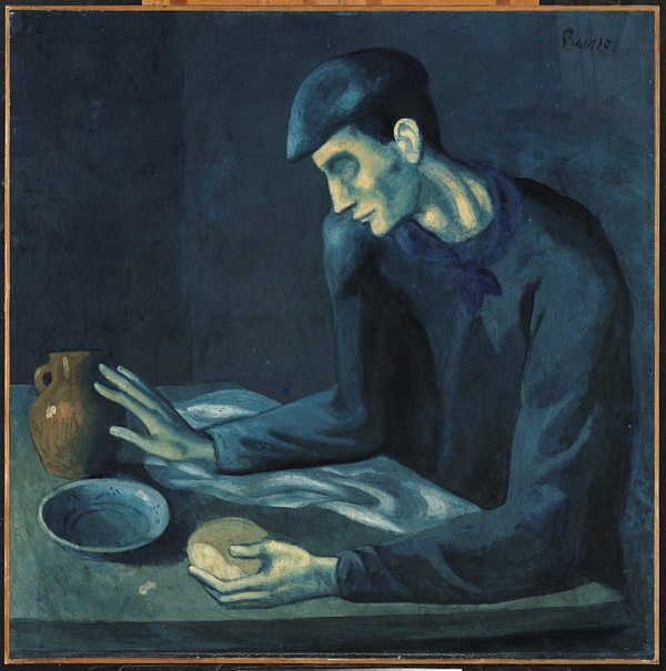 Họ tin rằng Picasso đã vẽ đè lên bức tranh này với sự miễn cưỡng bởi Thời Kỳ Xanh là giai đoạn Picasso mới vào nghề và gặp khó khăn với những vật liệu đắt tiền.