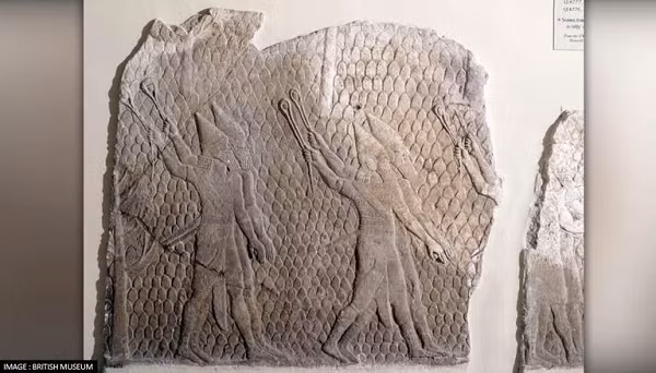 Hình ảnh vừa được phát hiện trên phiến đất sét là một hồn ma nam giới đang đi với hai cánh tay dang ra, cổ tay bị trói bởi sợi dây do một phụ nữ giữ.