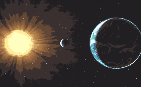 Được hình thành cách đây khoảng 4,5 tỷ năm, khi đó Mặt trăng ở gần Trái đất hơn bao giờ hết. Ước tính khoảng cách giữa Trái đất và Mặt trăng lúc đó gần hơn gấp 10 lần so với hiện tại.