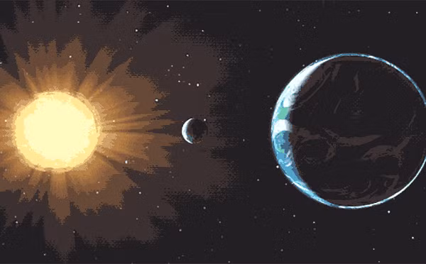 Được hình thành cách đây khoảng 4,5 tỷ năm, khi đó Mặt trăng ở gần Trái đất hơn bao giờ hết. Ước tính khoảng cách giữa Trái đất và Mặt trăng lúc đó gần hơn gấp 10 lần so với hiện tại.