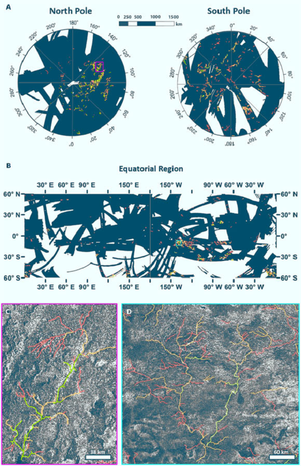 Tuy nhiên, điểm khác biệt là hệ thống thủy văn của Trái Đất dựa trên nước, nhưng thứ thay thế cho nước ở mặt trăng Titan là metan và etan dạng lỏng, lấp đầy các kênh, hồ, sông và biển.