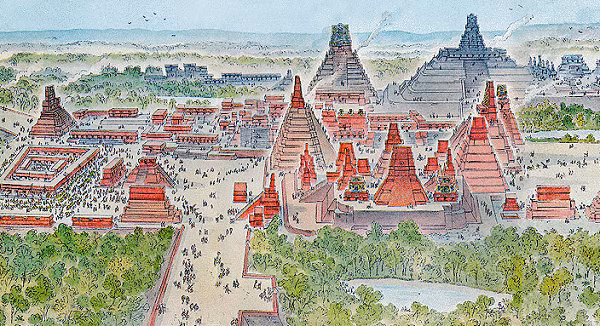 Các cấu trúc bên trong đã đổ nát, nhưng điều gây khó hiểu nhất là không biết vì sao nó lại được giấu bên trong ngọn đồi giả.