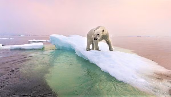 Bên dưới những lớp băng vĩnh cửu ở Bắc Cực là kho khổng lồ lưu trữ cacbon. Băng tan sẽ giải phóng vào khí quyển dưới dạng khí cacbonic và mêtan, góp phần vào việc phát thải khí nhà kính và gây ra sự thay đổi đột ngột đối với cảnh quan.