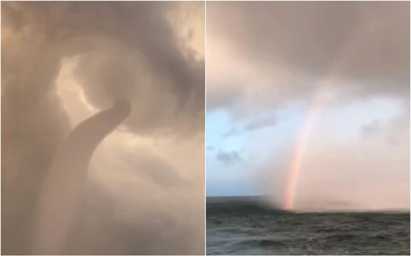 Tuy nhiên anh chỉ quay đoạn video dài gần phút để làm kỷ niệm. Đây cũng là lần đầu tiên anh Chung đi biển và gặp hiện tượng thiên nhiên kỳ lạ này.