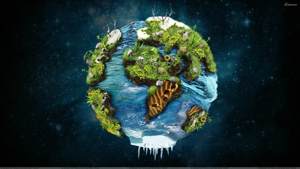 Chiều dày của vỏ đất ở mỗi nơi một khác, có chỗ rất dày, bề dày của cao nguyên Thanh Tạng - Trung Quốc có thể tới 60-80km; có nơi lại rất mỏng như lũng biển Đại Tây dương chỉ dày 5-6km, lũng biển Thái Bình dương khoảng 8km.