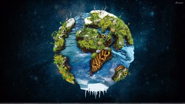 Chiều dày của vỏ đất ở mỗi nơi một khác, có chỗ rất dày, bề dày của cao nguyên Thanh Tạng - Trung Quốc có thể tới 60-80km; có nơi lại rất mỏng như lũng biển Đại Tây dương chỉ dày 5-6km, lũng biển Thái Bình dương khoảng 8km.