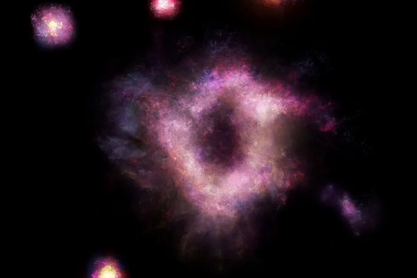 Trong đó thiên hà xoắn ốc trên thực tế không bị xé ra, mà một thứ bí ẩn khác đã tạo ra 2 "bóng ma" méo mó của nó, đánh lừa kính thiên văn của người Trái Đất.