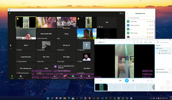 Trong một lớp học, khi giảng viên đang dạy, hàng loạt tài khoản của sinh viên hiện lên những đoạn nhạc ầm ĩ khiến lớp không thể tiếp tục dưới sự ngỡ ngàng của giảng viên.