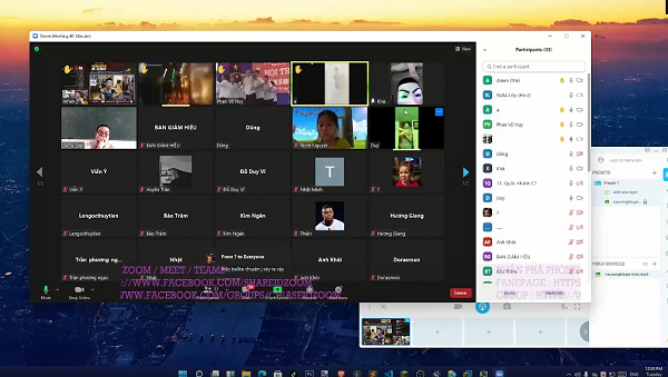 Từ ngày 1-2/10, những người phá rối lớp học trực tuyến tại Trường ĐH Kinh doanh và Công nghệ Hà Nội đã tự tay chia sẻ các video cho thấy tình trạng hỗn loạn diễn ra trong các lớp học.