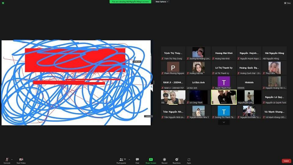 Một giáo viên dạy tiếng Anh khá nổi tiếng ở một tỉnh miền Bắc, cho biết khi đang là khách mời thuyết trình nội dung cho hàng ngàn giáo viên trên cả nước về chủ đề giáo dục thì bỗng nhiên xuất hiện những âm thanh, lời nói thô tục, chửi thề từ nick của một thành viên trong lớp.