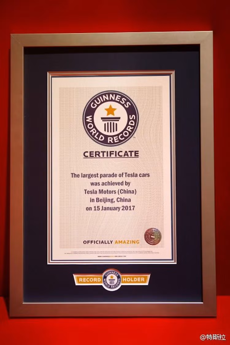 Chính vì vậy, việc những chủ xe Tesla tại Trung Quốc lập kỷ lục Guinness là một nỗ lực đáng ghi nhận. Với kỷ lục này, Tesla cũng hy vọng sẽ "khuếch trương" được tên tuổi của hãng tại thị trường Trung Quốc, nơi người mua xe vẫn còn đặt yếu tố thương hiệu lên là một trong những tiêu chí quan trọng khi mua xe.