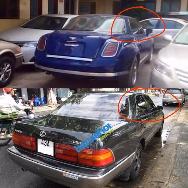 Đặc biệt, chiếc xe bị tịch thu có phần thân giữa không có một điểm chung nào với Mulsanne đời cũ. Từ những hình ảnh ít ỏi chụp chiếc xe bị tịch thu lộ ra, một số người yêu xe đã nhận ra nét tương đồng ở khu vực cửa sổ hai bên thân của chiếc "Bentley Mulsanne" bị tịch thu với một dòng xe sang khác là Lexus LS400 thế hệ đầu tiên.