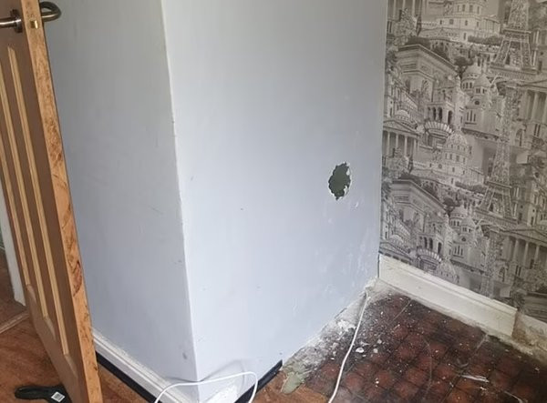 Phat hien bup be ma quai kem buc thu on lanh khi dang sua nha