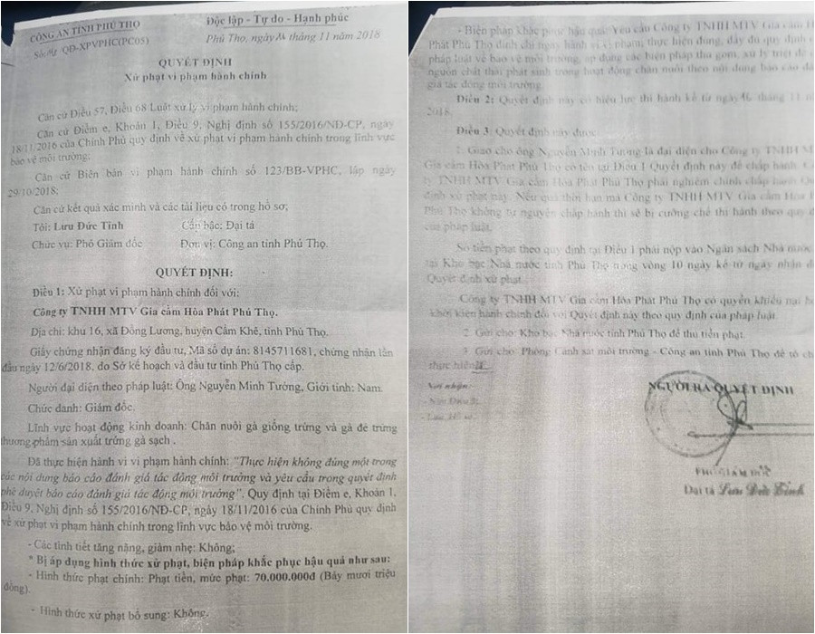 Gia cam Hoa Phat Phu Tho xa thai 