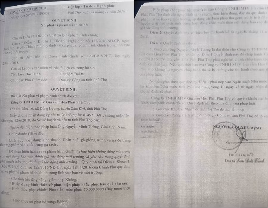 Gia cam Hoa Phat Phu Tho xa thai 