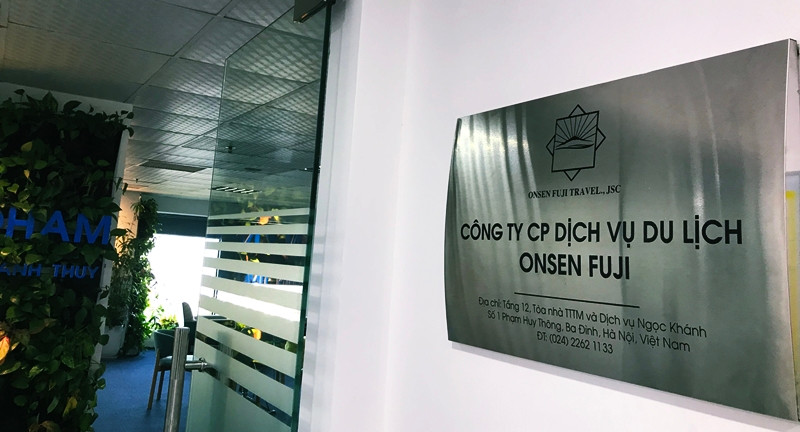 Văn phòng Công ty CP dịch vụ du lịch Onsen Fuji tại Hà Nội.