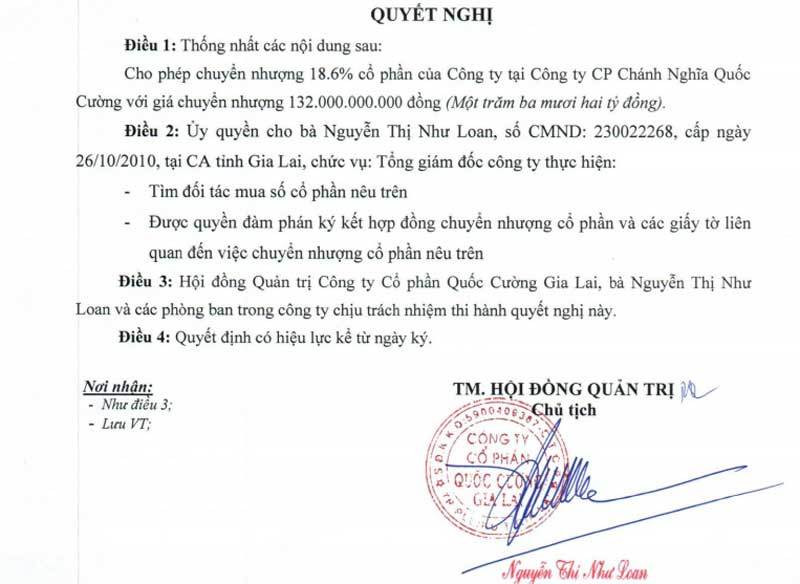 Ba Loan rut 132 ty o Chanh Nghia Quoc Cuong, Cuong “do la” xoay so the nao?